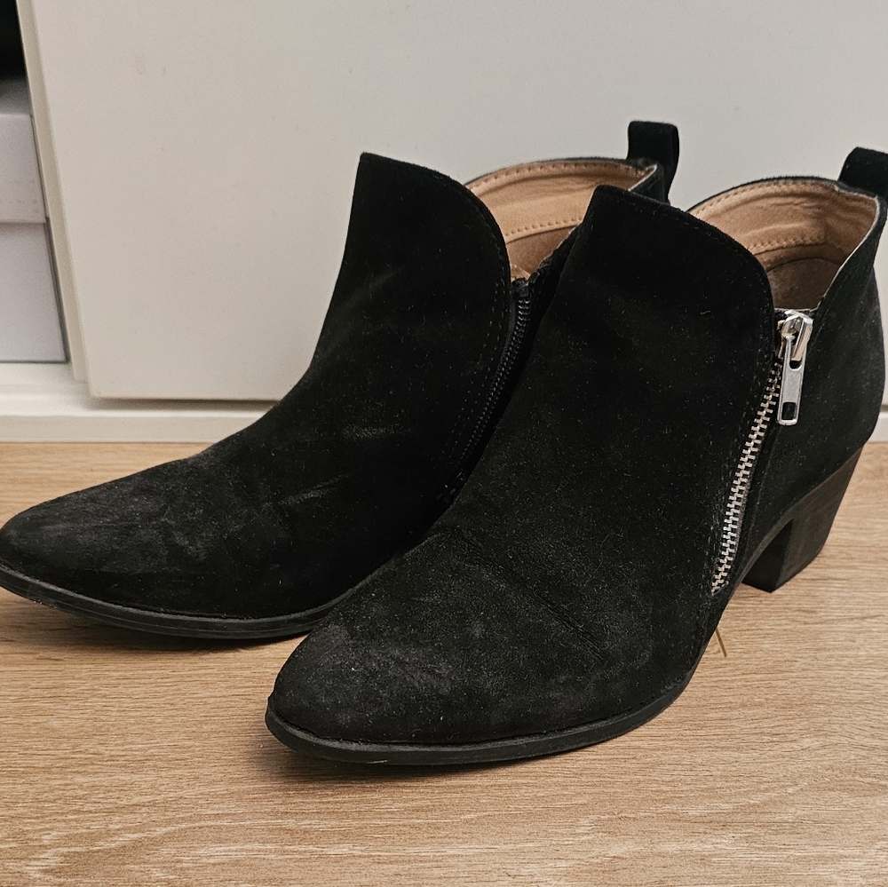 Black Suede Ankle Boots